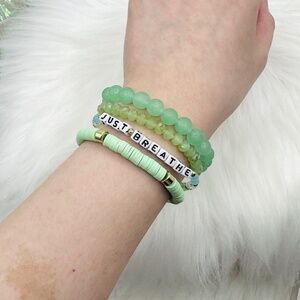 Just Breathe Arm Candy Beaded Bracelet